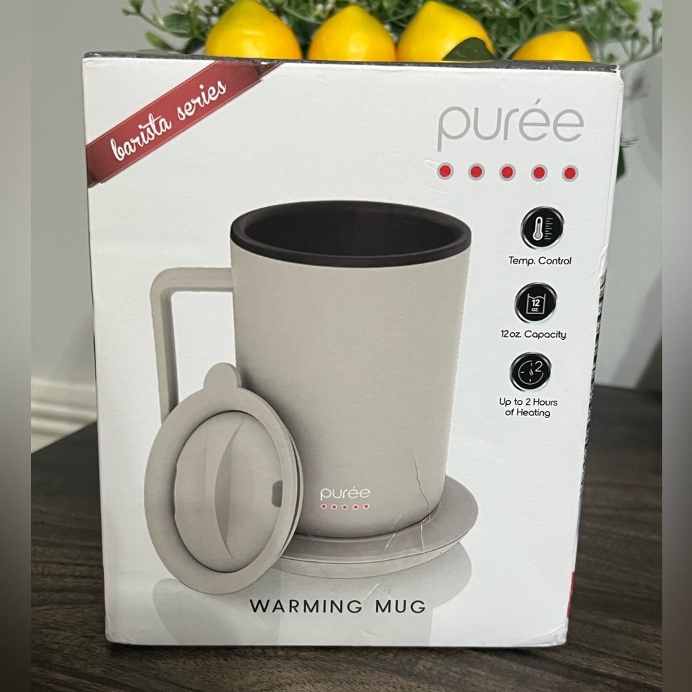 Pureé Warming Mug with Lid - Cream